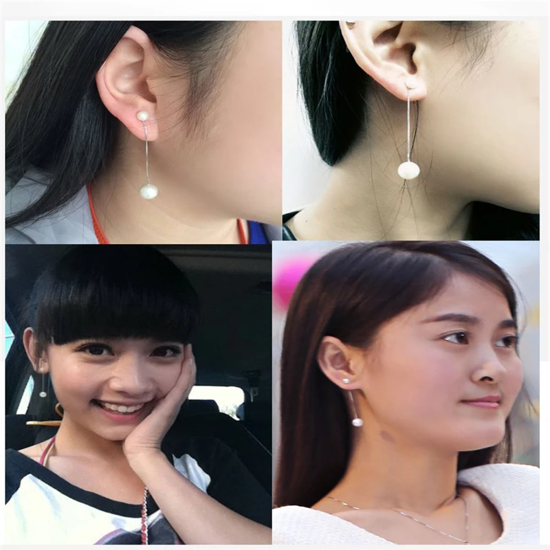 Для женщин Белый Мода ювелирные изделия перлы личность из фионита КАПЛЕВИДНАЯ