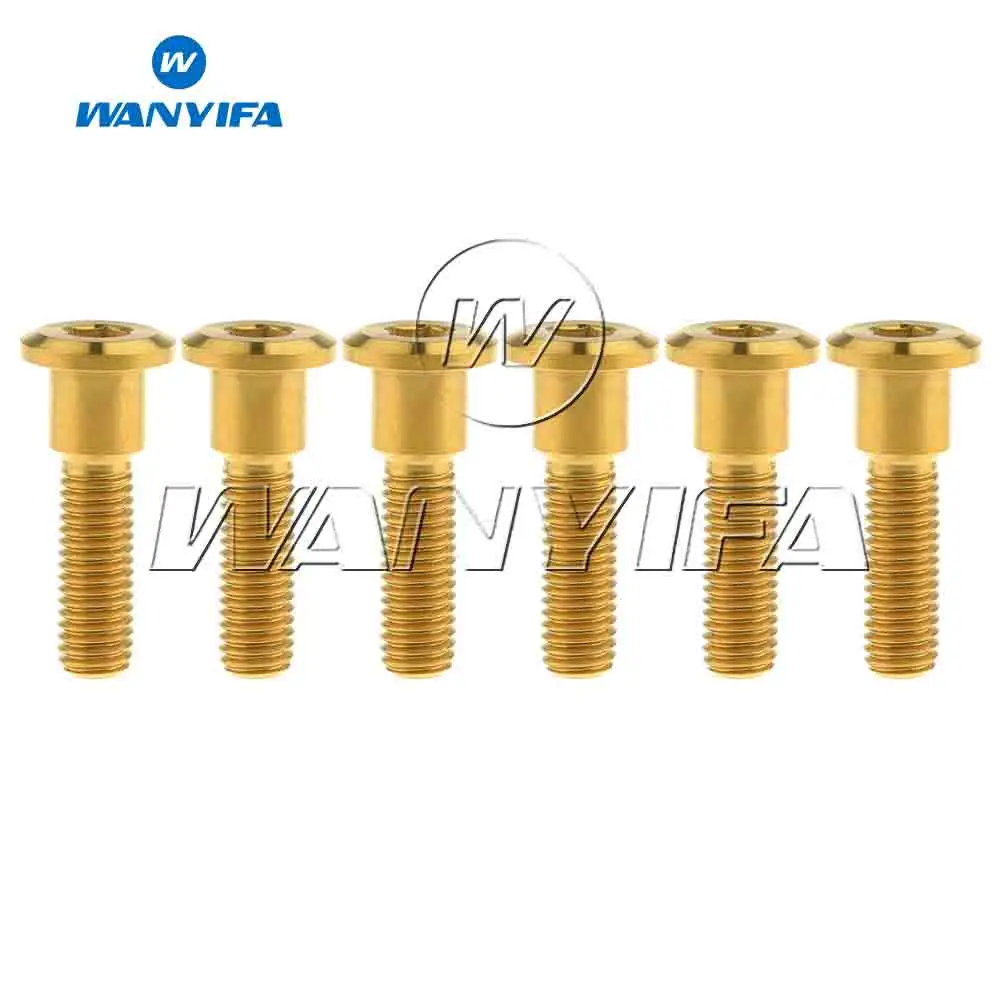 Wanifa Титановые Болты Винты M8x33mm для Suzuki дисковый тормозной ротор Аксессуары для велосипеда 6 шт
