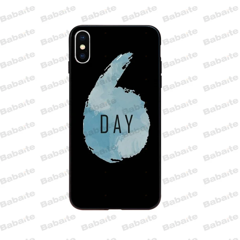 Babaite DAY6 мужской черный чехол для iPhone 5 5S SE 6 6S Plus 7 8 XR X XS MAX|Чехлы-накладки| |