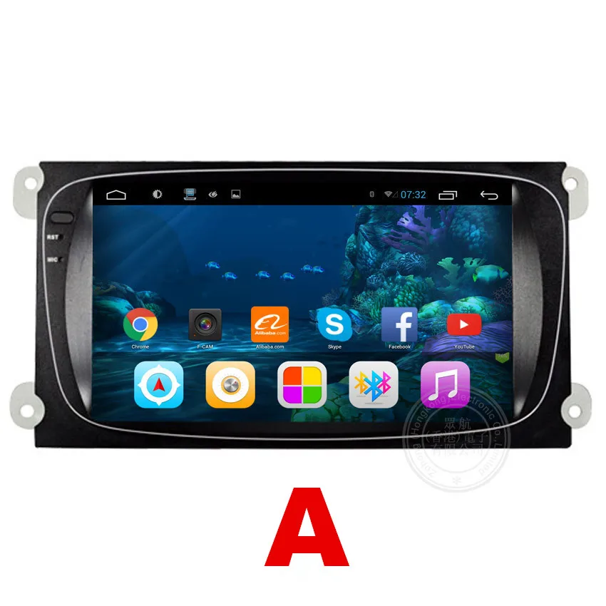 ZOHANAVI Восьмиядерный автомобильный dvd-плеер на основе Android gps для Ford MONDEO Focus 2 2004 2005 2006 2007 2008 2009 2010 2011 радио аудио gps - Цвет: 2GB RAM 16GB ROM