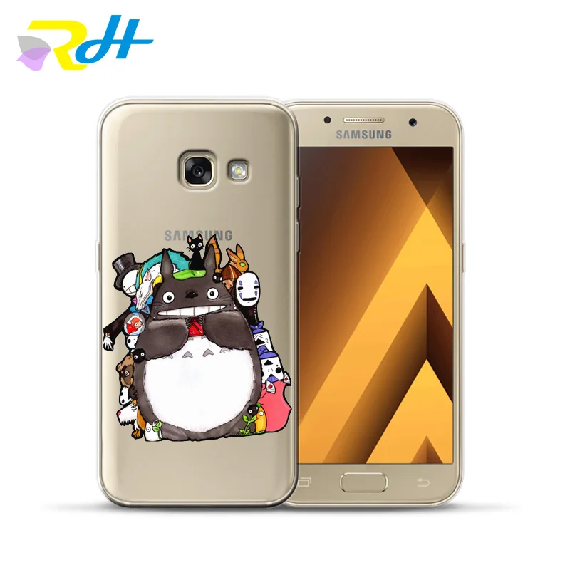 Мягкий чехол из ТПУ для Samsung Galaxy A7 2018 Coque Etui Cute Totoro A10 20 30 40 50 70 A6 A8 Plus | Мобильные