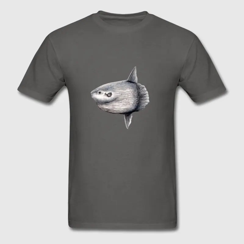 Новая модная футболка для Для мужчин тренд Ocean Sunfish мола Юмористические короткий