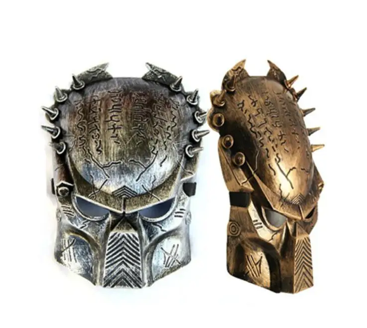 Золотой alien vs Predator Воин Волк Маска АВПР Костюм Реплика маскарад маска Хэллоуин