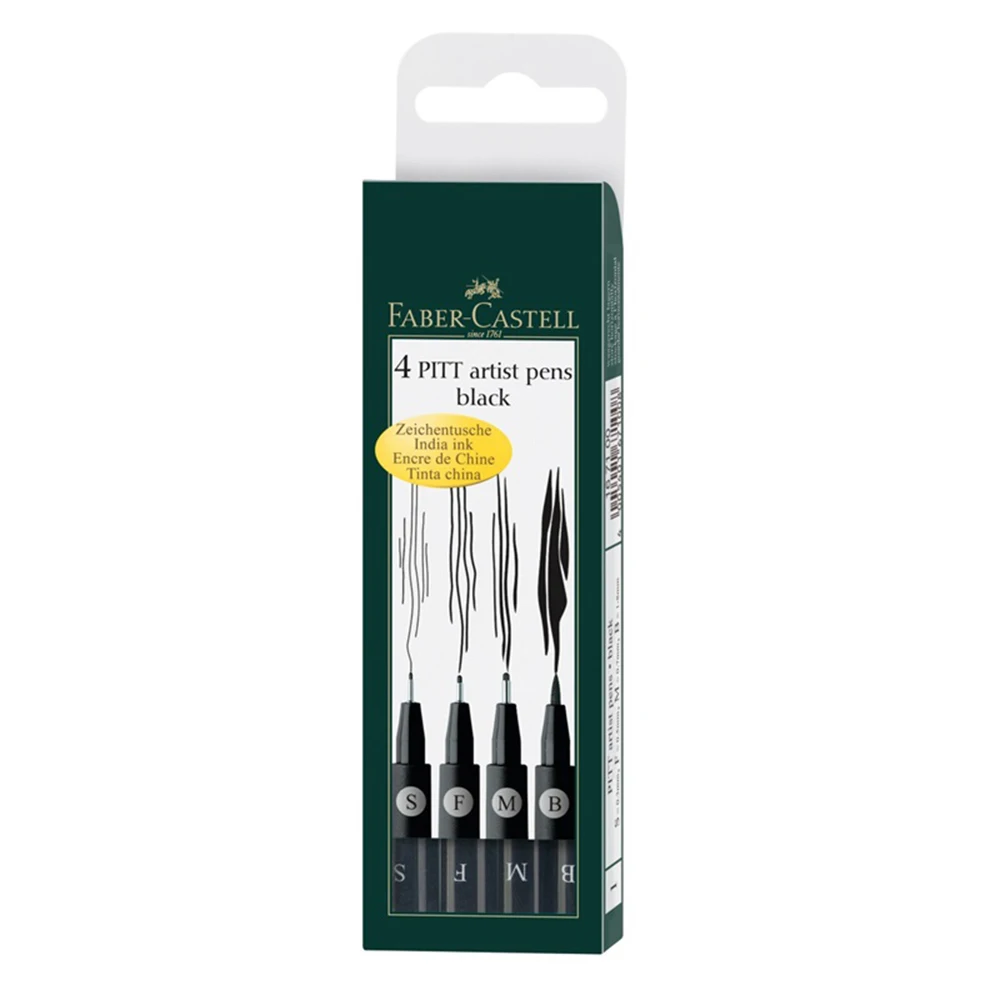FABER CASTELL Fine point PITT167137 комикс эскиз Дизайн Марка ручки наборы для отмены ручка живопись ручка - Цвет: 167100
