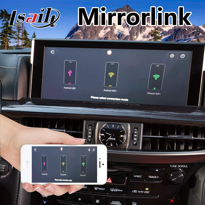Android 7,1 авто видео интерфейс для Lexus LX 570 450d с управлением мыши-, gps навигация Waze Mirrorlink lx570 lx450