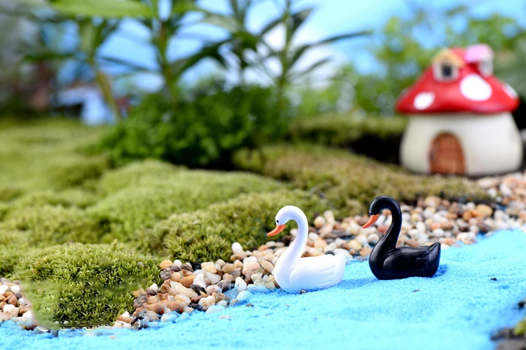 2 пары кукольный домик! Распродажа цвета гусиный лебедь сказочный сад