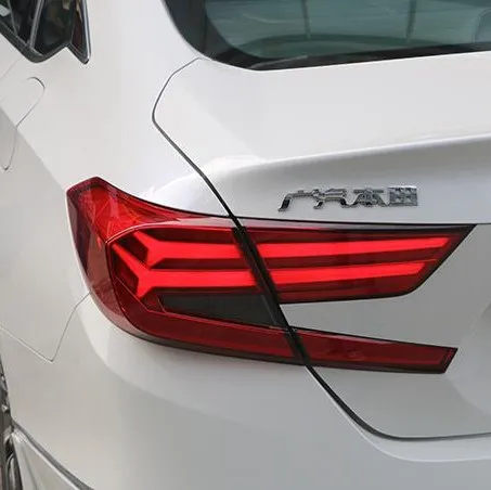 Red Cover 2 шт. Автомобильный задний фонарь чехол для Honda Accord светодиодный задний фонарь чехол для Accord задний фонарь крышка багажника - Цвет: Red Cover
