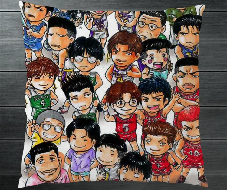 Аниме SLAM DUNK милый Fanart все персонажи двухсторонний 40x40 см чехол для косплея манга