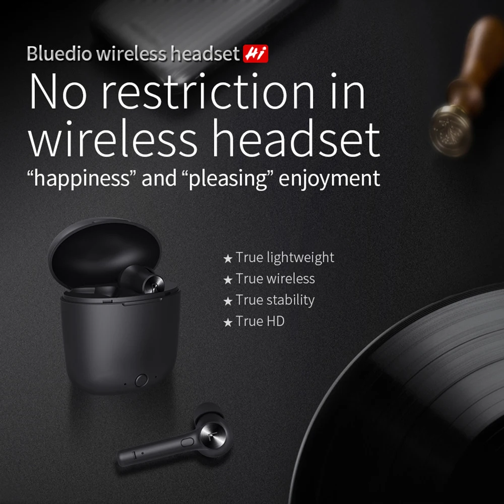 Bluedio Hi беспроводные Bluetooth наушники Стереонаушники Спортивные Гарнитура с