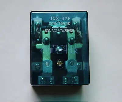 

JQX-62F 80A 24V катушка реле высокой мощности 24V DC YB