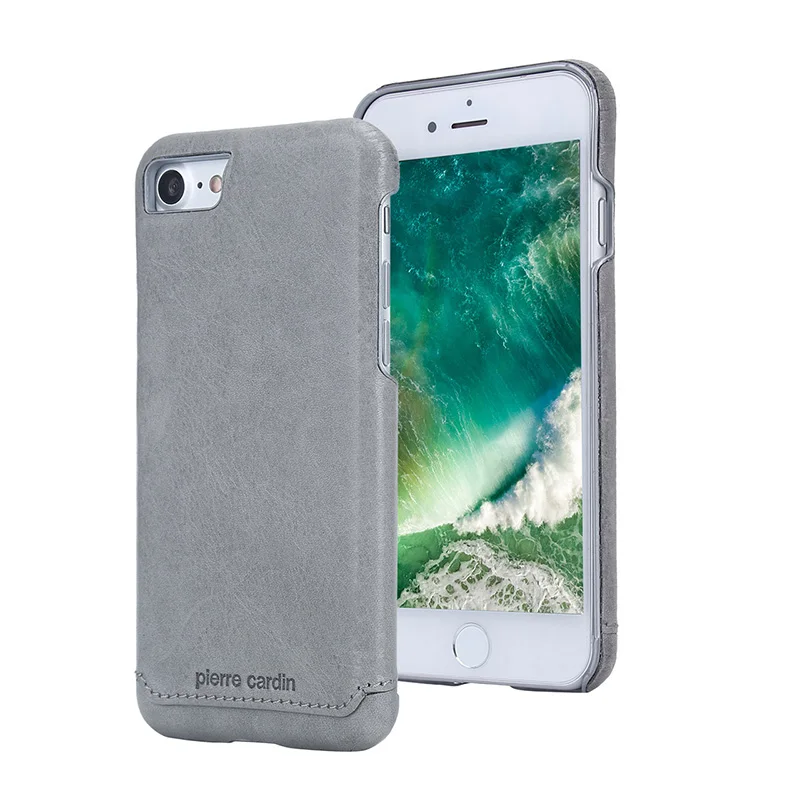 Чехол для телефона Pierre Cardin для iPhone 7 8, роскошный чехол из натуральной кожи, ультра тонкий жесткий чехол для iPhone 7 8, чехол Coque