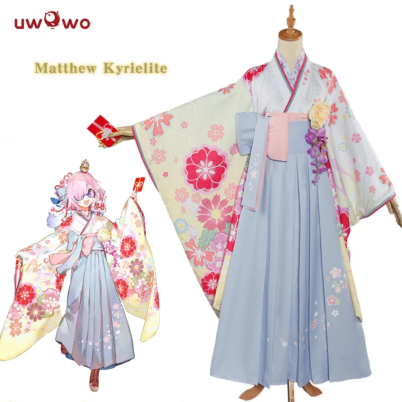 UWOWO Matthew Kyrielite Косплей Новогоднее кимоно Ver. Женский костюм для костюмированной