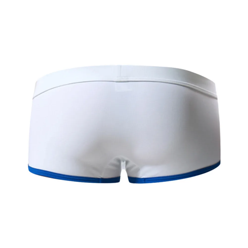 Новинка 2019 мужское пикантное дышащее нейлоновое нижнее белье в полоску плавки