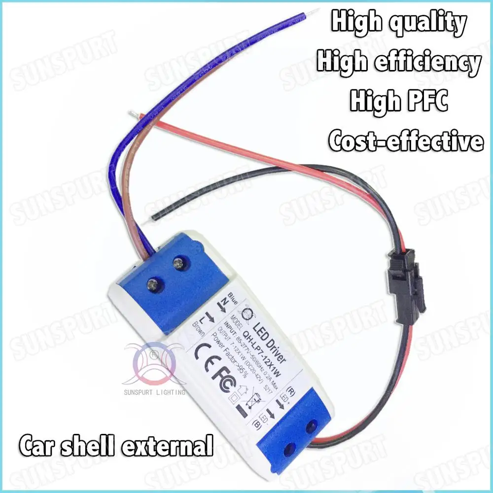 5 20 шт. внешний светодиодный драйвер высокой яркости PF&gt 0 95 12 Вт|Трансформаторы