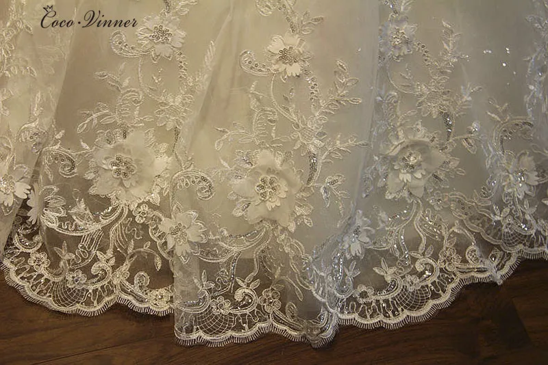 Модное роскошное свадебное платье vestido de noiva кружевное свадебное платье больших размеров Свадебные платья для невесты casamento WX0093