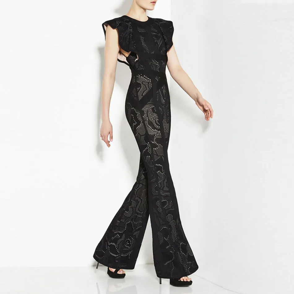 DressBird новейшие летние женские бандажные комбинезоны элегантные черные хаки