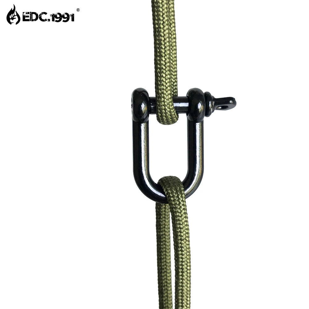 Kopen EDC.1991 Paracord Rvs Harpsluiting Stalen Gesp Voor Paracord Armband Stalen Gesp Outdoor Survival Gereedschap 50 Stks/partij