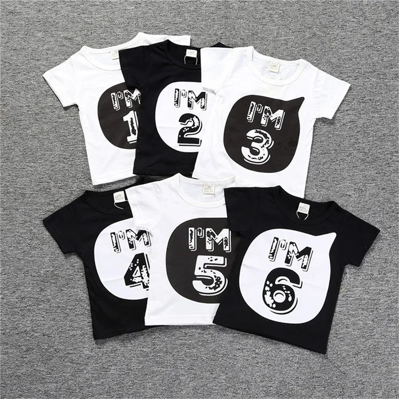 2018 Детские футболки для девочек и мальчиков детские костюмы лета одежда детей 2-7