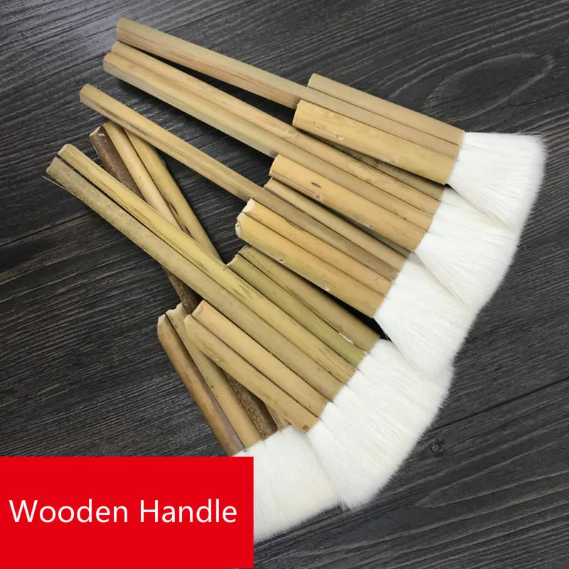 High Quality Wool Paint Brush Wooden Handle Goat Hair Joint Watercolor Acrylic Oil Brushes for Painting Art Supplies | Канцтовары для