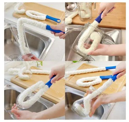 1 шт. щетка для очистки стеклянной посуды Графин вина Бутылка-декантер чашки