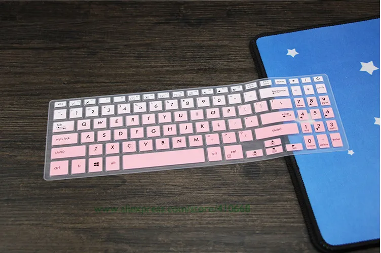 Gradual pink 15,6 дюймов чехол для клавиатуры ноутбука Защитная пленка для Asus VivoBook 15 YX560U Y5000 X507 X507UA X507U X507UB X507UD X560 x560ud - Цвет: Gradual pink