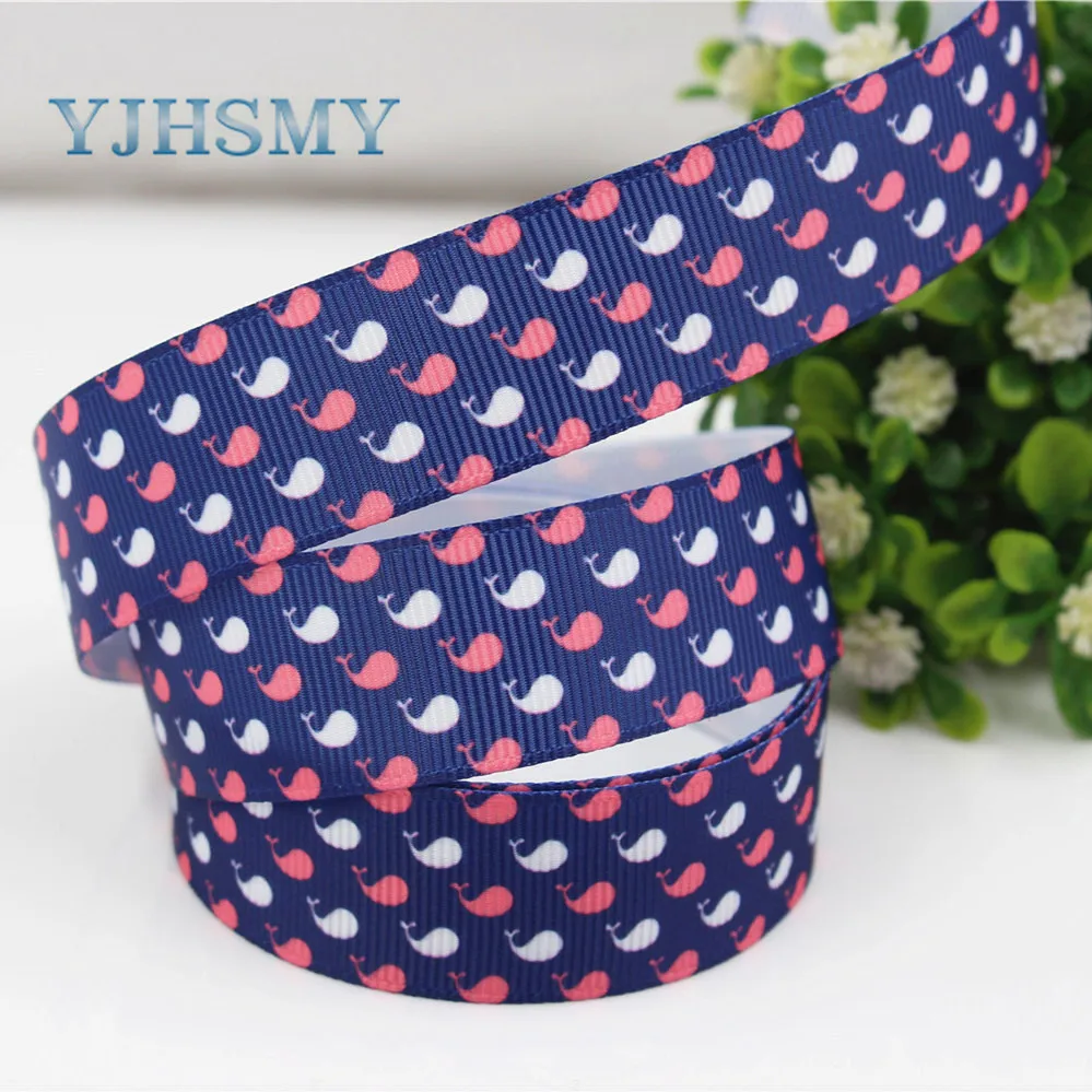 YJHSMY H-17506-186 22 мм 10 ярдов Мультяшные ленты термопечать grosgrain Свадебные аксессуары DIY