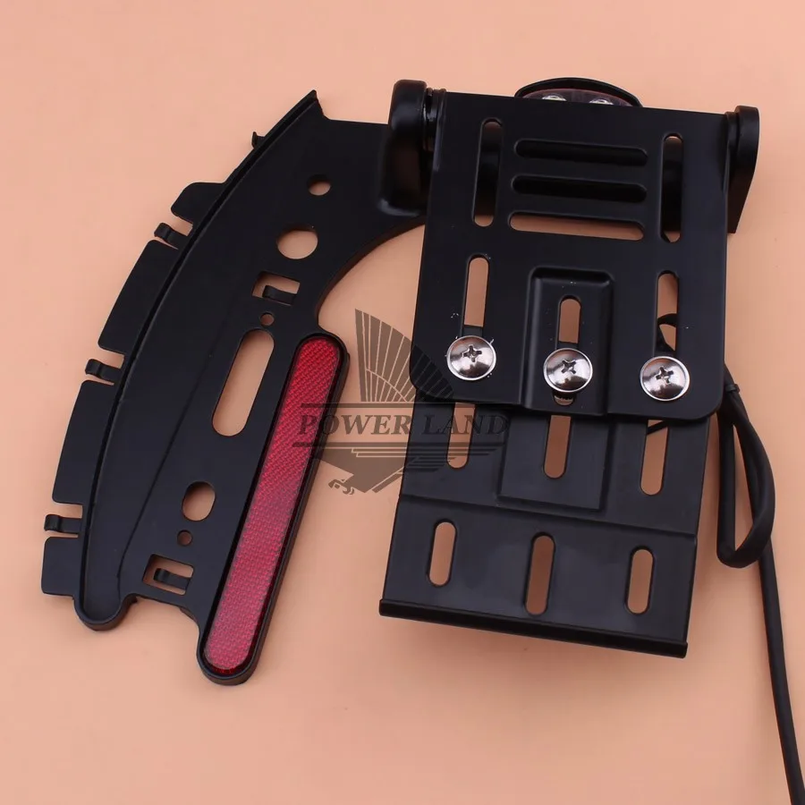 Телескопический складной боковой держатель номерного знака для мотоцикла Белый