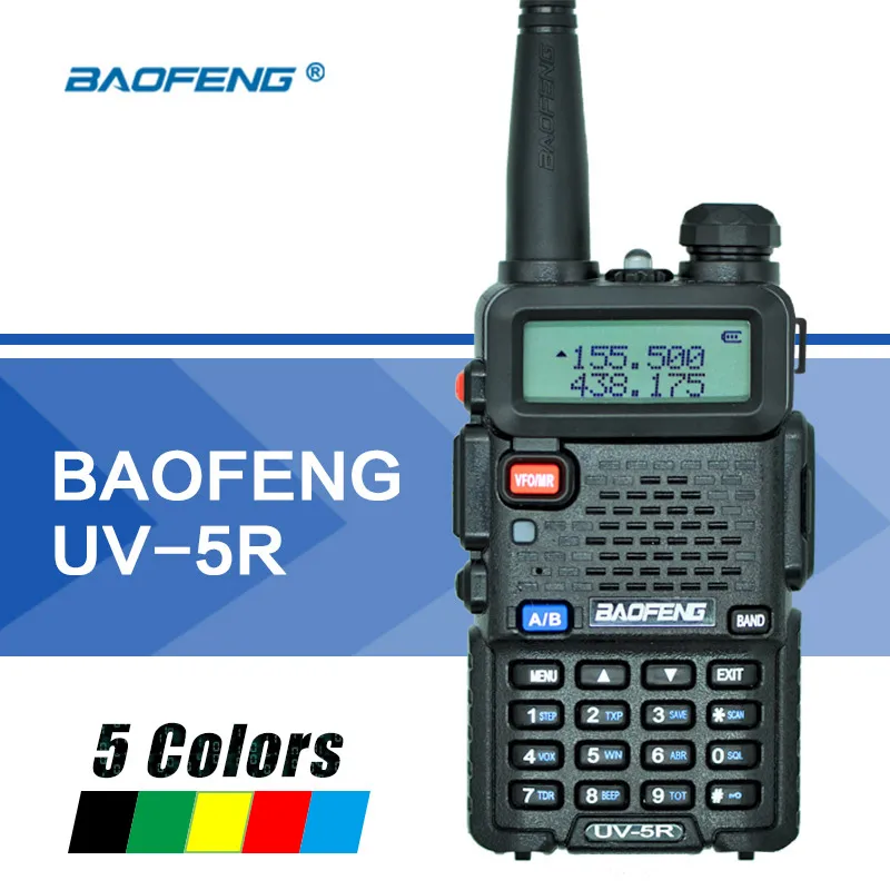 Baofeng UV-5R портативная рация Двухдиапазонная UV5R портативная CB радиостанция портативная UV 5R UHF VHF двухсторонняя рация для охотничьей радиостанции