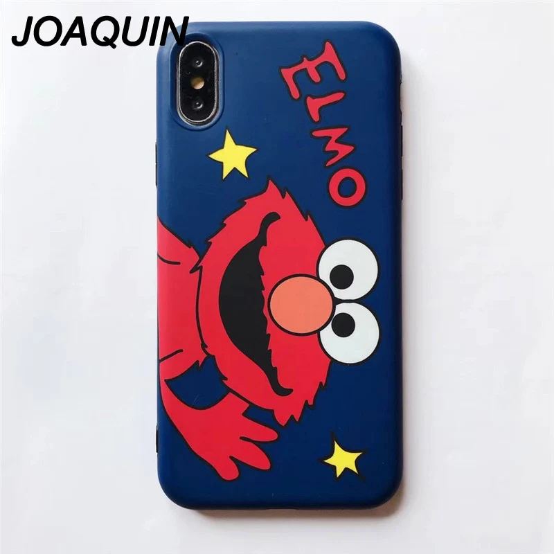 Hot Sesame Street Cute Cartoon Elmo soft IMD cover case for iphone 7 7plus 6 S 6s plus 8 8plus X phone cases |