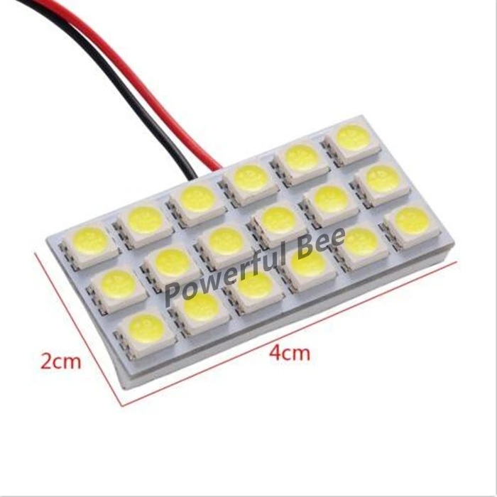 

2 x C5W T10 18SMD 3W Светодиодная панель для автомобиля лампы Белый теплый белый купол для чтения чемодан лампа отсека лампа
