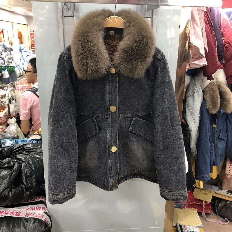 Jaqueta Feminina Inverno Jaqueta Feminina куртка-бомбер для женщин мото и байкерские карманы на молнии однотонный воротник с двойным лицом