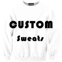 harajuku fashion custom round neck 3d print streetwear tops sweatshirts for men women usa size factory outlet