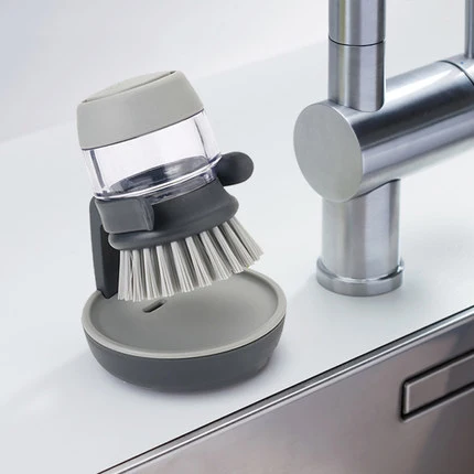 Cleaning Brush Kitchen Utensils Cleaning Liquid Tank Set Does Not Hurt The Pot Dishwashing Brush enlarge
