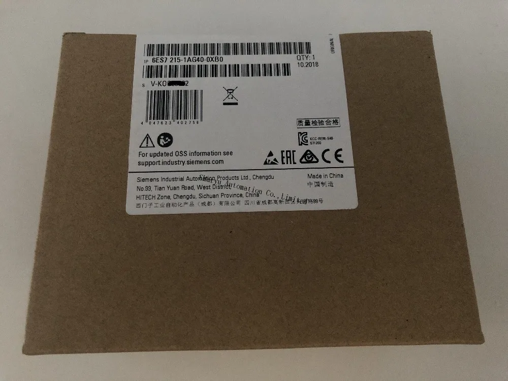 Оригинальный SIMATIC S7 1200 CPU модуль 6ES7215 1AG40 0XB0 1215C компактный 6es7215 1ag40 0xb0 2 PROFINET порты на