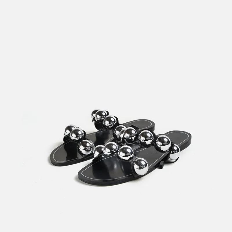 MONMOIRA/женские босоножки с жемчугом летние женские шлепанцы сандалии на плоской