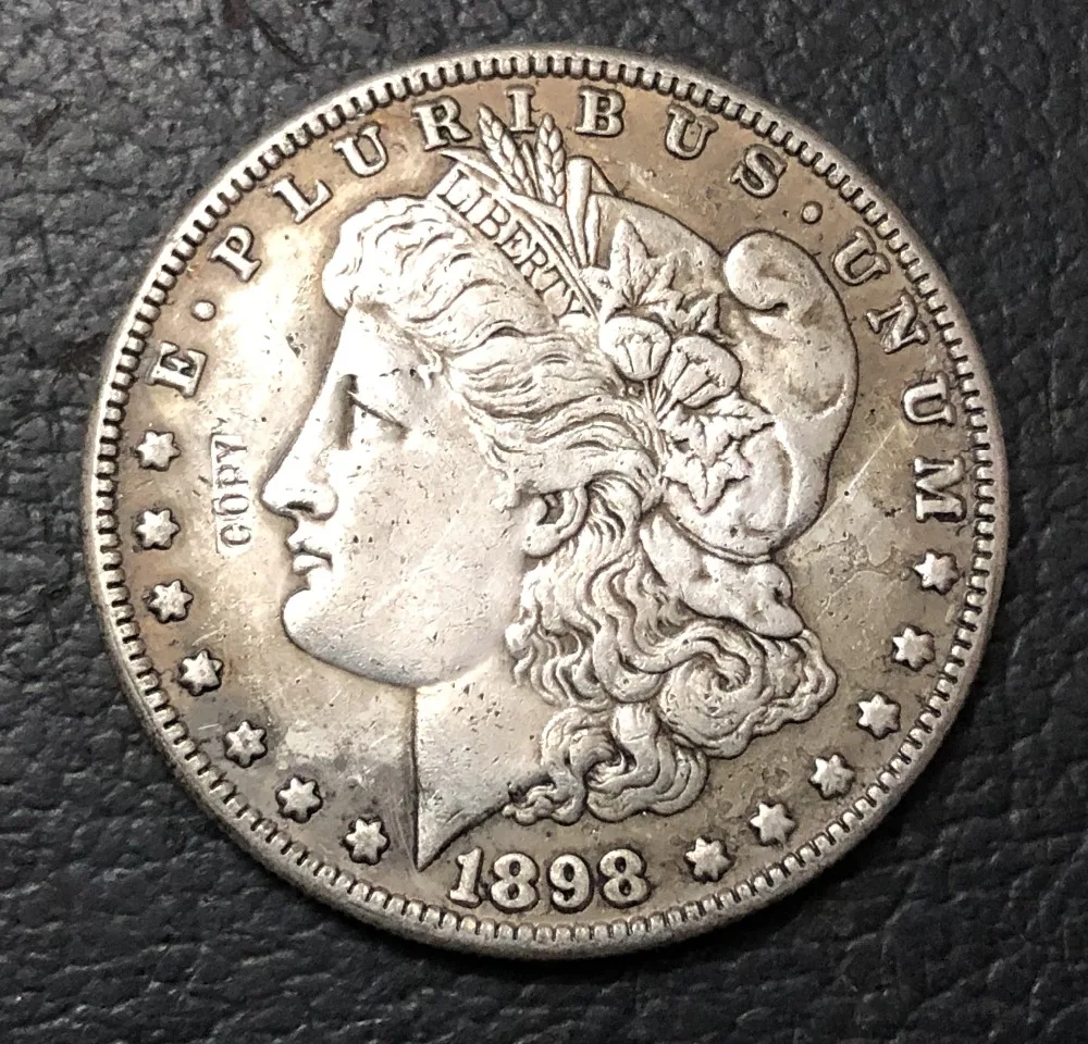 1898 (P.S.O) Соединенные Штаты Morgan One Dollar Посеребренная копия монеты (Выберите любой