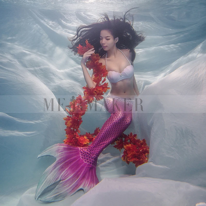 Хвост русалки с Моноласты Filpper костюм женский для косплея костюмы плавания
