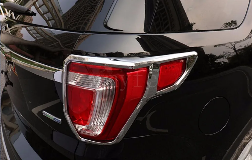 Подходит для нового Ford Explorer 2016 2017 2018 2019 ABS хромированный задний фонарь крышка