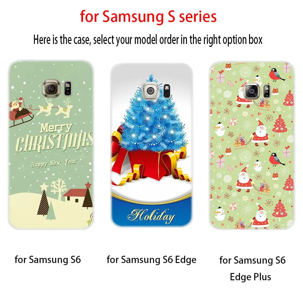 Алмазная живопись рождественские карты Мягкий силиконовый чехол для Samsung Galaxy S7edge
