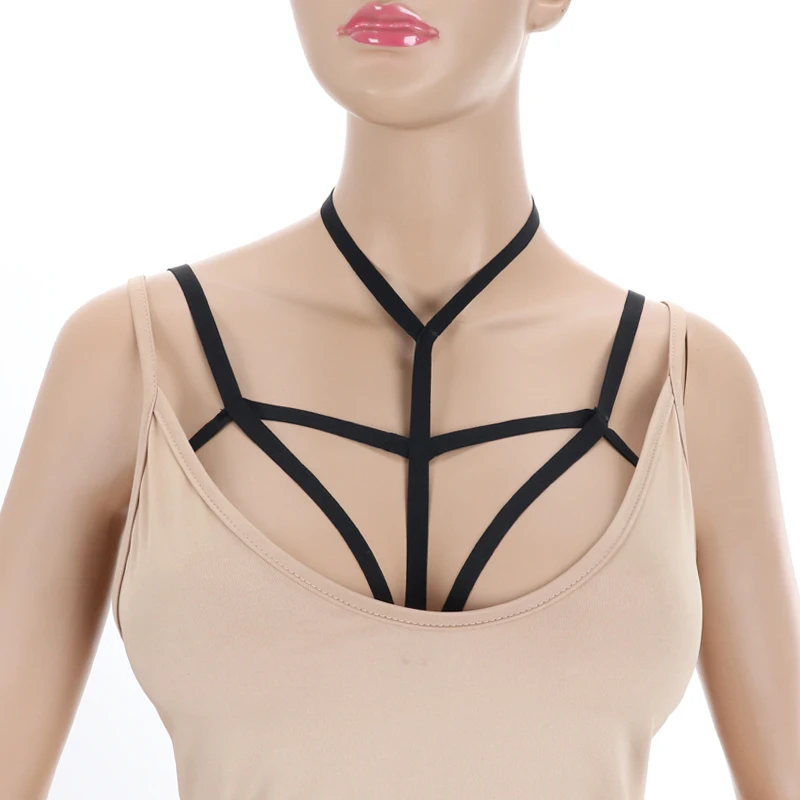 Sexy Ladies Women Body Harness Bra Fetish Chest Bondage Lingerie Erotic Cage Gothic Garter Belt Suspenders | Женская одежда