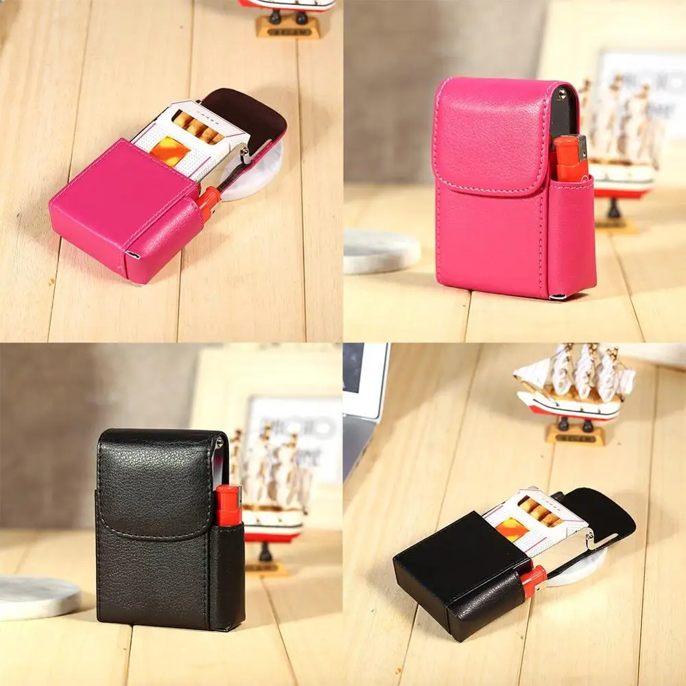 Унисекс искусственная кожа портсигар с сумочкой в комплекте Новинка чехол для