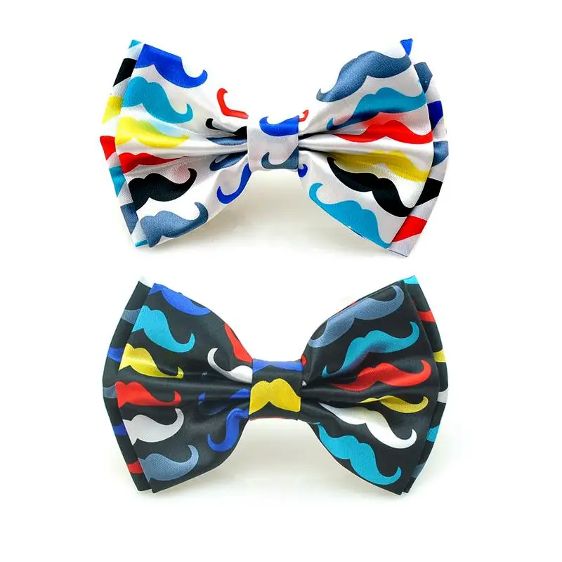Мужской галстук бабочка с узором радужные усы|bow tie for men|bow tiebow fashion |