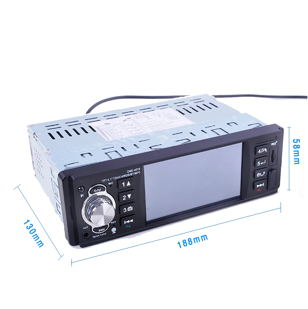 AMPrime 4022D 4,1 дюймов 1 Din автомагнитола Авто Аудио Стерео Авторадио bluetooth Поддержка камеры заднего вида USB пульт дистанционного управления