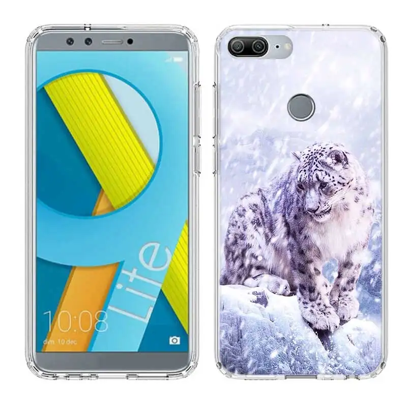 Большой Лев на камне снег мягкий с рисунком из ТПУ Корпус чехол для Huawei Honor 8X MAX 8 9 10