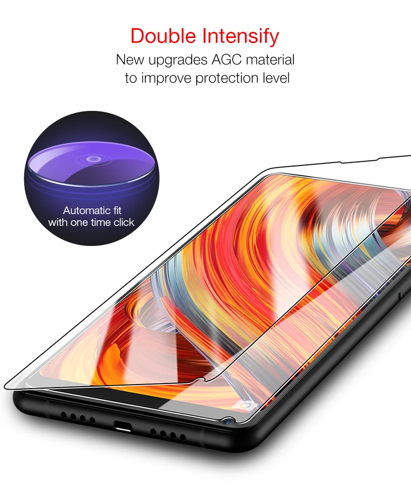 CAFELE Защитное стекло для Xiaomi mi x2 Защитная пленка 2.5D Закаленное стекло для Xiaomi mi x 2 HD прозрачный, с защитой от отпечатков пальцев пленка