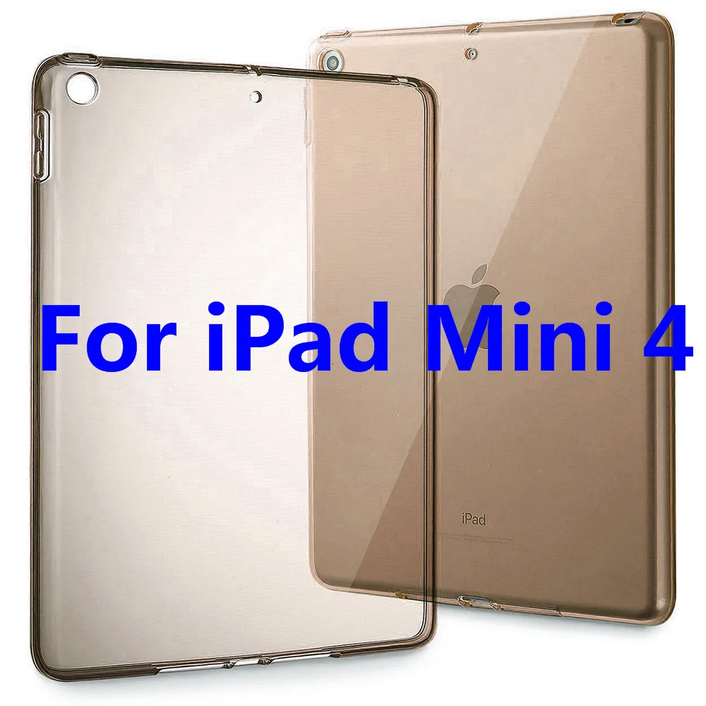 For iPad Mini 4 Для Apple iPad Mini 1 2 3 4 чехол TPU Мягкий Прозрачный бампер чехол для iPad Mini 7," ультра тонкий прозрачный силиконовый чехол A1550 - Цвет: For iPad Mini 4