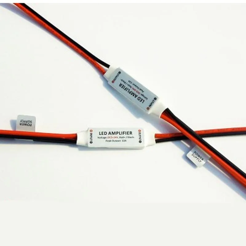 

DC12V 12A Mini LED Amplifier For single color 5050 3528 5630 3014 2835 SMD LED strip Light