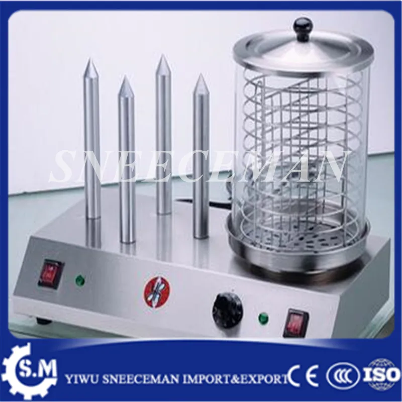 

Commercial use double temperature control hot dog machine stainless steel Sausage Warmer Buffet Equipment
