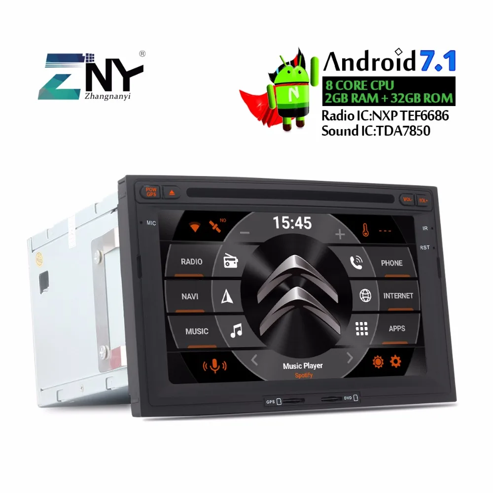7 &quotAndroid 1 Авторадио gps для Jumpy эксперт Scudo Автомобильный DVD стерео ПК головного