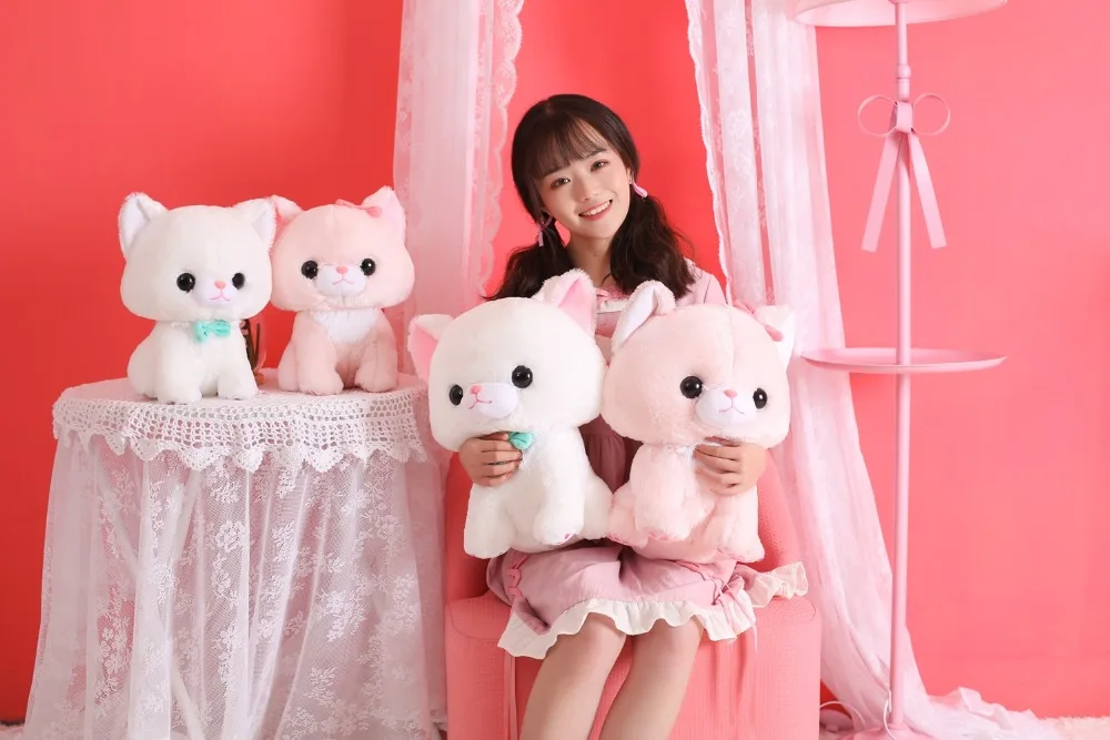 1 шт., милая кошка, Новое поступление, милый котенок Peluche, игрушка, кот, чучело, плюшевая кошка, мягкая игрушка, плюшевая кукла для маленьких девочек, детей